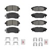 Fraxle Front and Rear Ceramic Brake Pads Set with Hardware