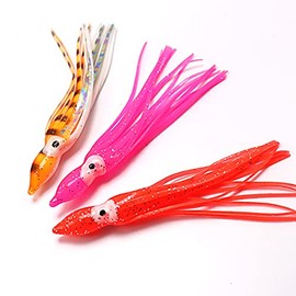 Wellvie Octopus Bait, Random Color (3.9 inches (10 cm) / Set of 20, Octopus Fishing, Cod Fishing, Squid Fishing, Inchk, Tylaba, Metal Jig, Rigging, Fishing, Migratory Fish, Hollyfish Root Fish,