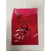 Red Biohazard Specimen Bag 11x15 inches 500 pcs stick on