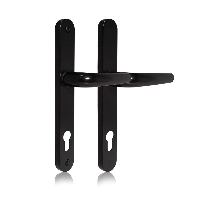 XFORT Uros Matt Black UPVC Door Handle, (PZ 92mm, 211mm