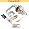 Qrity Lever Door Handle Lock with Keys, Door Lock for