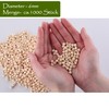 Pack of 1000 x 6 mm Natural Wooden Beads, Untreated