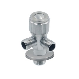 Stainless Steel Double Angle Valve Regulating Valve Outlet 3/8 Inch Wall Connection 1/2 Connection Angle Valves