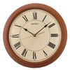 Seiko QXA713T Wall Clock Plastic Sweeping Seconds Brown