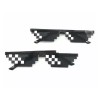 BK [비케이엠_62]이벤트 파티안경 파티안경 8비트픽셀 [블랙／FREE] [BMK_62] Event Party Glasses 8-Bit Pixel Party Glasses [Black / FREE]