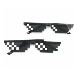 BK [비케이엠_62]이벤트 파티안경 파티안경 8비트픽셀 [블랙／FREE] [BMK_62] Event Party Glasses 8-Bit Pixel Party Glasses [Black / FREE]