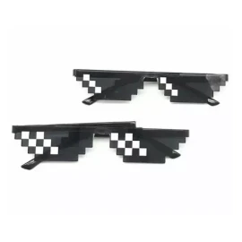 BK [비케이엠_62]이벤트 파티안경 파티안경 8비트픽셀 [블랙／FREE] [BMK_62] Event Party Glasses 8-Bit Pixel Party Glasses [Black / FREE]