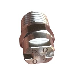 304 Stainless Steel Fan Tip Jet Nozzle, 1/4 NPT Male, 5002 Series, for Carpet Cleaning [VANTOOL]