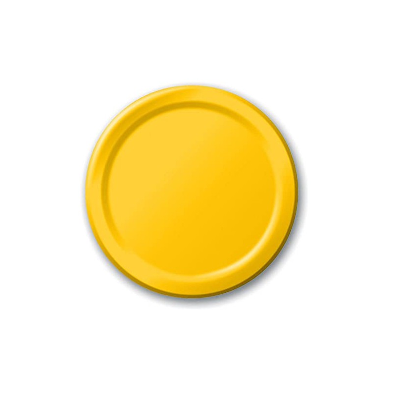 Creative Converting Dinner Plates 8.75" 24/Pkg-School Bus Yellow