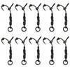 Pack of 10 Phoxinus Ronnie Rigs All black with Teflon