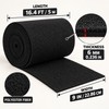 6mm Thick Black Marine Carpet Roll, 16.4FT x 9IN Polyester