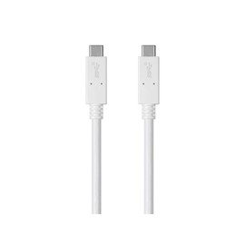Monoprice USB Type-C to Type-C 3.1 Gen 2 Cable - 10Gbps, 5 Amp, 30AWG, 3.3 Feet, White - Essential Series