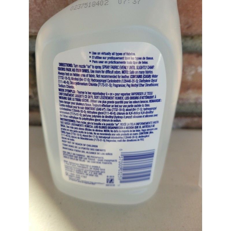 Febreze Pro Fabric Refresher & Odor Eliminator Spray Bottle 32