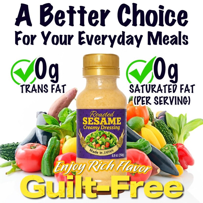 Japanese Roasted Sesame Dressing Low Calorie – Only 51 Calories