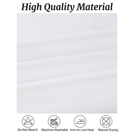 Fokitut 6 Pack Round Tablecloth, 120 Inch, Stain Resistant and Wrinkle Polyester Table Cloth, Fabric Table Cover for Kitchen Dining, Wedding, Party, Holiday Dinner-White