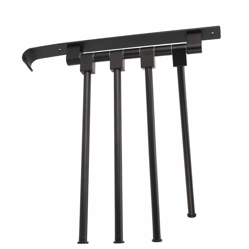 RV Clothes Drying Rack Aluminum Multifunctional Drilling Free Wind Proof