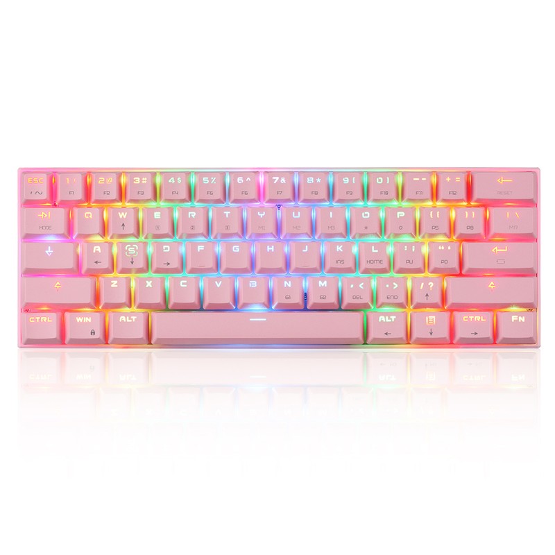 Motospeed CK62 61 Keys RGB Mechanical Keyboard USB Wired BT