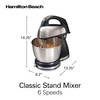 Hamilton Beach Classic Stand and Hand Mixer, 4 Quarts, 6