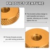 sourcing map 10Pcs Flat Knurled Thumb Nuts, M4x14 x 4