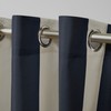 Exclusive Home Canopy Stripe Indoor/Outdoor Grommet Top Curtain Panel, 54"x96",