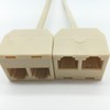 tunghey 2Pack Two Way Telephone Splitters, Male to 2 Female