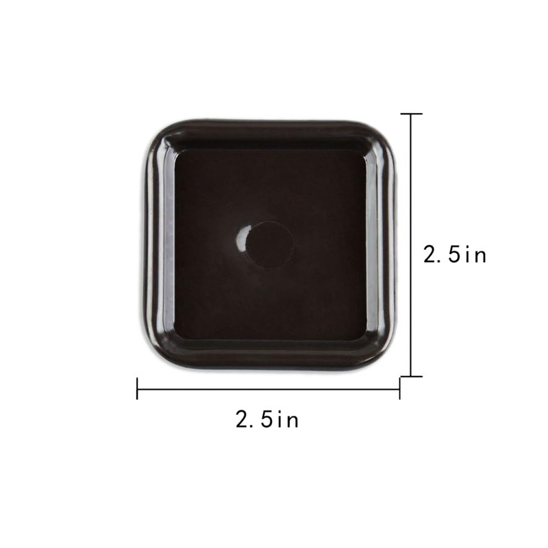 2.5 inch Square Reusable Carpet Bottom Furniture Caster Cups to