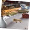 iplusmile Metal Lion Ornament Realistic Lion Figurine for Home Decor