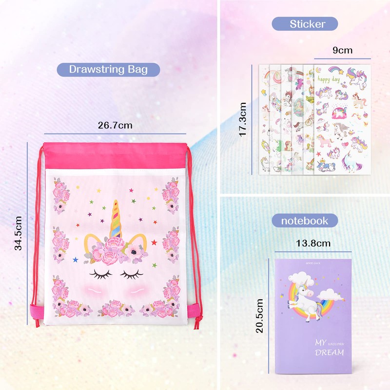 Cute Unicorn Gift Set for Girls and Boys, purple