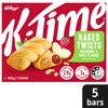 Kellogg's K-Time Baked Twists, Raspberry and Apple Flavour Snack Bars,