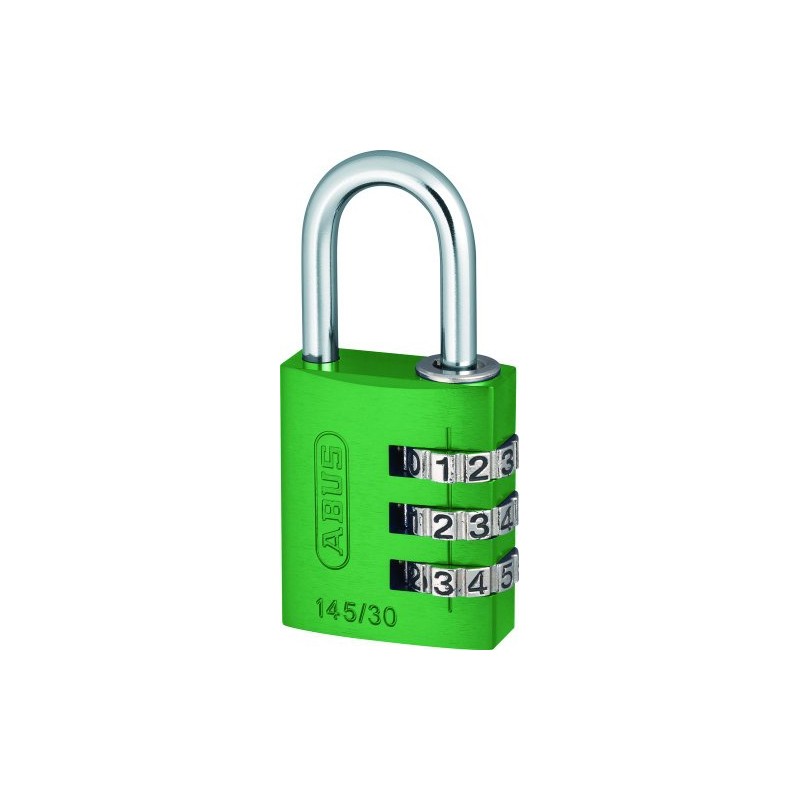 ABUS 466311 Aluminium Combination Lock 145/30 Rainbow-Colour Pack Containing One