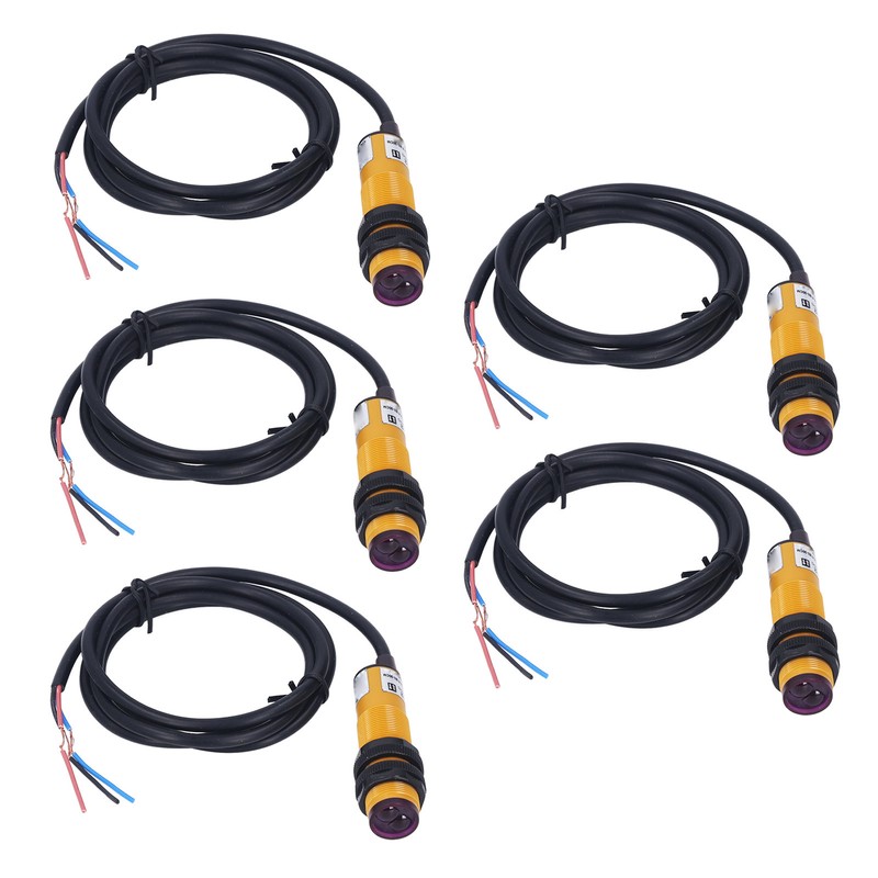 5 Pcs Infrared Photoelectric Switch NPN Normally Closed 5 To