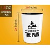 Accupunturist Shot Glass 1.5oz - Stick it to - Physiotherapist