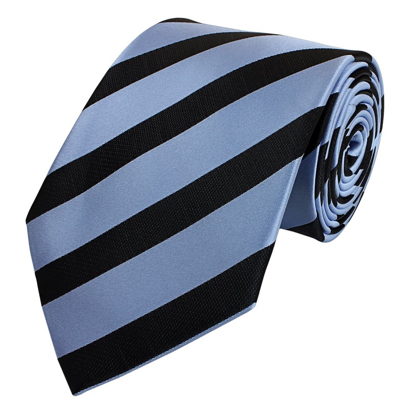 Blue black tie by Fabio Farini