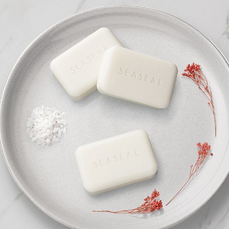 Weft Bamboo Salt Premium Natural Essence Soap Set 100g 4pcs