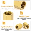 Brass Muff 1/4 Inch Female x 1/4 Inch Female Thread