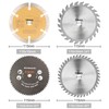 4Pcs 4-1/2 Inch Compact Circular Saw Blade Set with 3/8"
