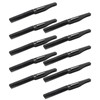 10Pcs Folding Comb Black Fine Teeth Durable Plastic Pocket Size