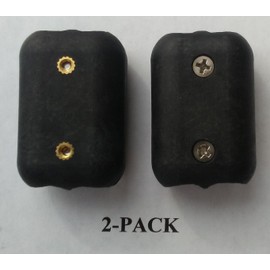 E-Z -TY   3/8 Inch (9 mm) Double OT Reusable Rope Clamps Black - TWO (2) PACK