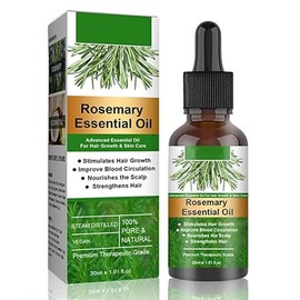 Aceite Natural de Romero para la Caída del Cabello Aceite de Romero para el Crecimiento del Cabello, Dañado Estimula el Crecimiento del Cabello Cuida el Cuero Cabelludo Seco
