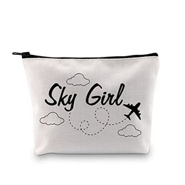 G2TUP Air Stewardess Gift Sky G-irl Makeup Bag Flight Attendant Cosmetic Bag Stewardess Aviation Gift