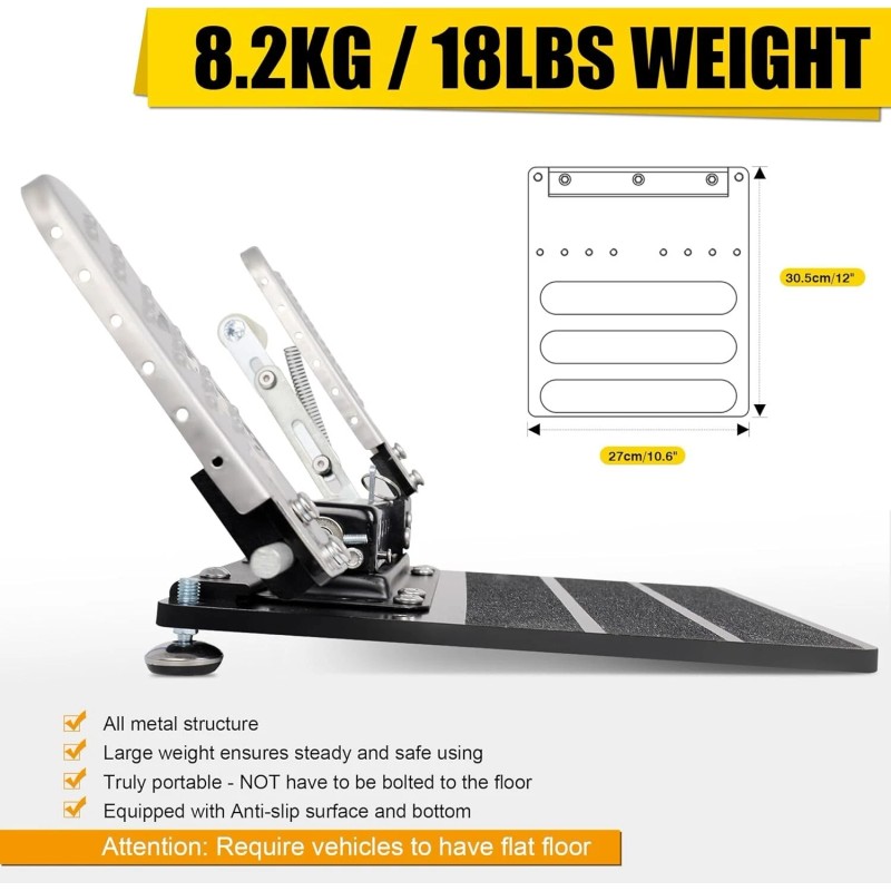 ‎OceanicEcho Left Foot Accelerator Pedal – Adjustable LFGP Gas Pedal