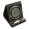 Elegance Leather Travel Alarm Clock