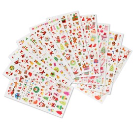 Naler Weihnachtsaufkleber Weihnachten Sticker für Scrapbooking Wehinachtsgeschenk Dekoration, 10 Bogen