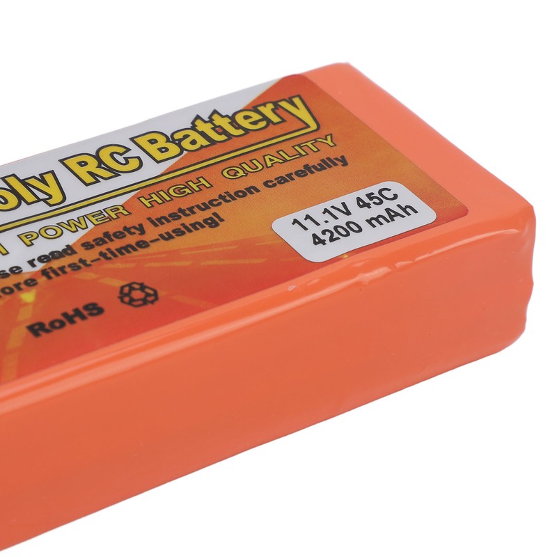 11.1V 4200mAh Lithium Battery RC 45C LiPo Battery with Banana