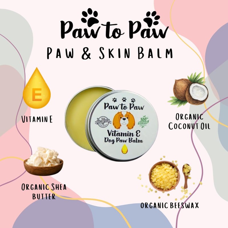 Paw to Paw Dog Paw Butter (30ml) Natural Lick Safe