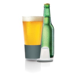 Soireehome Dimple, 1st Generation Self Chilling Pint Glasses, No Ice, 16oz. Set of 2
