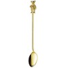 Takakuwa Metal Rubber Cast Coffee Spoon, Parent-child Bear, Gold 003518