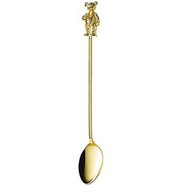 Takakuwa Metal Rubber Cast Coffee Spoon, Parent-child Bear, Gold 003518