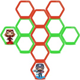 LRANFOW 12 Sets Display Shelves for Funko Pop Display or Other Pop Figures, Wall Mounted Glow in The Dark