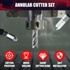 wesleydrill 8PCS Annular Cutter Set,Magnetic Drill Press Bits,1" Cutting Depth,3/4"